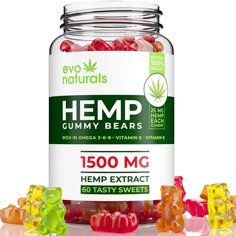 Natural Hemp Gummies 1500MG \u2013 25MG Per Gummy Bear with Full Spectrum ...